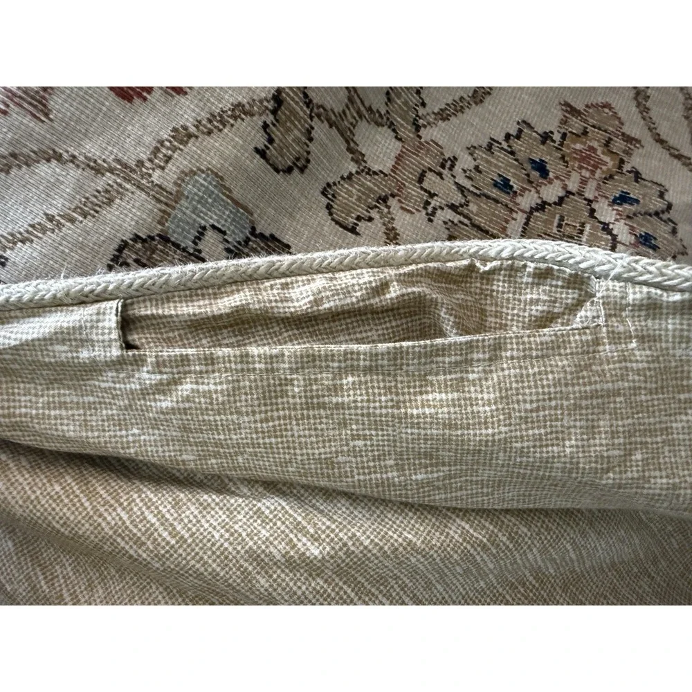 Ralph Lauren Northern Cape Paisley Queen Duvet Cover Neutral Persian Tapestry‎
